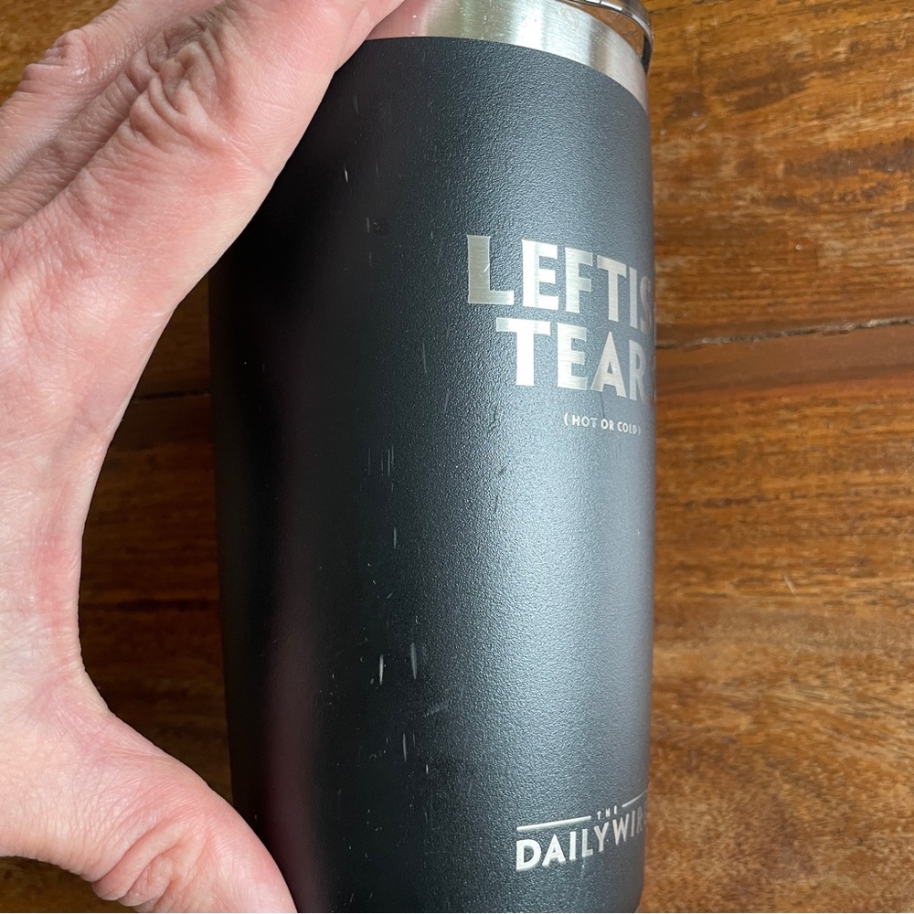 Daily Wire Black Tumblers Set Used with Brand New Lids - Picture 9 of 15